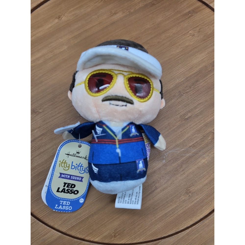 Hallmark Itty Bittys Ted Lasso‎ NO SOUND Plush Figure Display Only